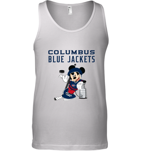 Mickey Columbus Blue Jackets With The Stanley Cup Hockey NHL Tank Top