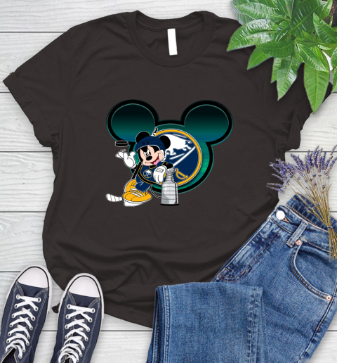 NHL Buffalo Sabres Stanley Cup Mickey Mouse Disney Hockey T Shirt Women's T-Shirt 8