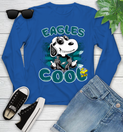 NFL Football Philadelphia Eagles Cool Snoopy Shirt Youth Long Sleeve 9