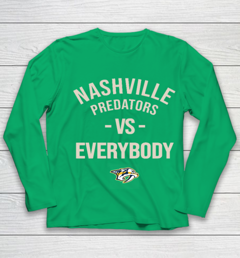 Nashville Predators Vs Everybody Youth Long Sleeve 4