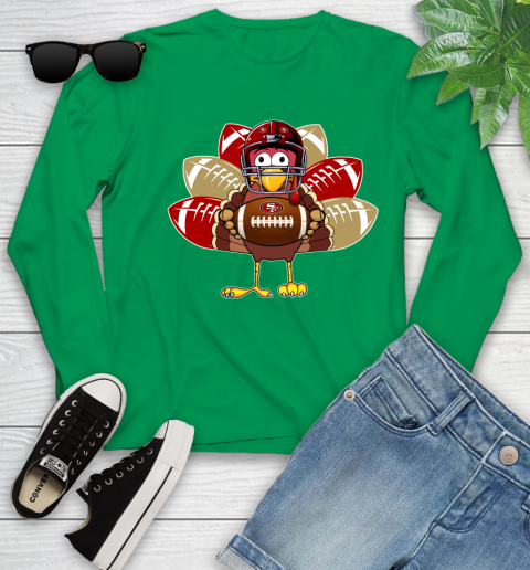 San Francisco 49ers Turkey Thanksgiving Day Youth Long Sleeve 6
