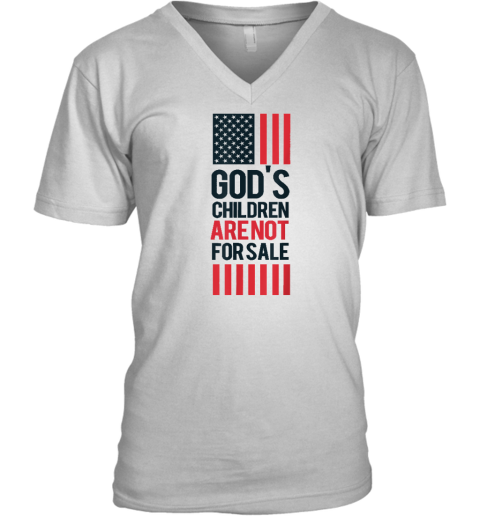 God's Children Are Not For Sale V-Neck T-Shirt