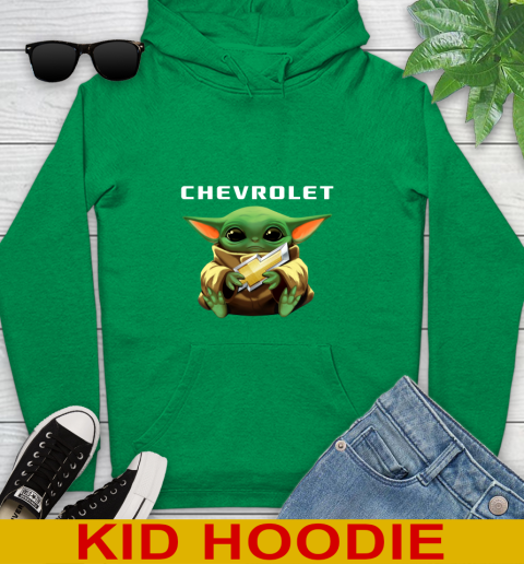 Star Wars Baby Yoda Hugs Chevrolet Car Shirt 135