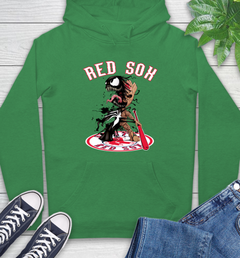 MLB Boston Red Sox Baseball Venom Groot Guardians Of The Galaxy Hoodie 8