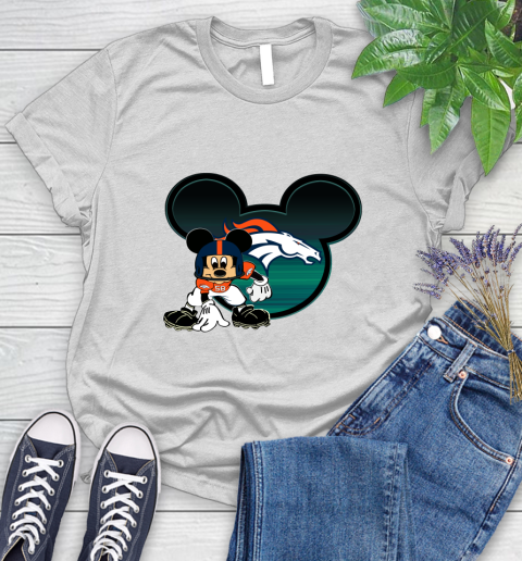 NFL Denver Broncos Mickey Mouse Disney Football T Shirt Women's T-Shirt