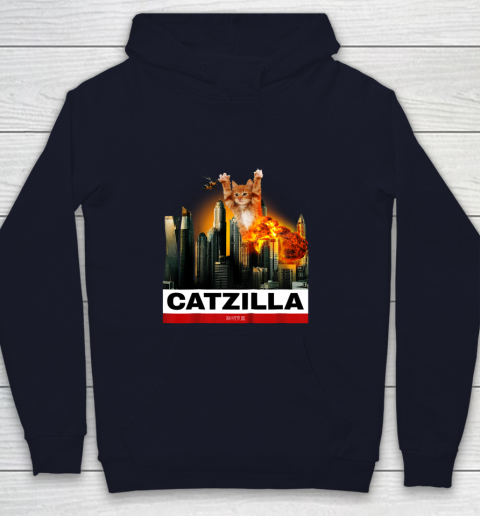 CATZILLA  Funny Kitty Tshirt for Cat lovers to Halloween Youth Hoodie 2