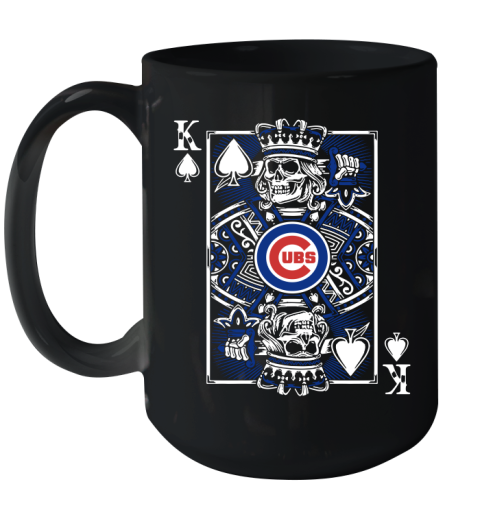 Chicago Cubs MLB Baseball The King Of Spades Death Cards Shirt Ceramic Mug 15oz