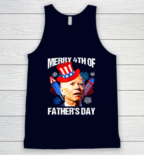Joe Biden Confused Merry 4th Of Fathers Day Fourth Of July Tank Top 2