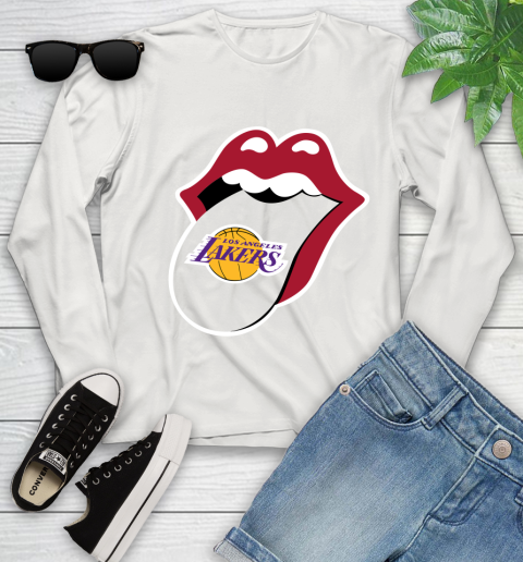Los Angeles Lakers NBA Basketball Lips I Root For My Team Adoring Fan 136