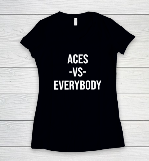 Alysha Clark Aces Vs Everybody Women's V-Neck T-Shirt