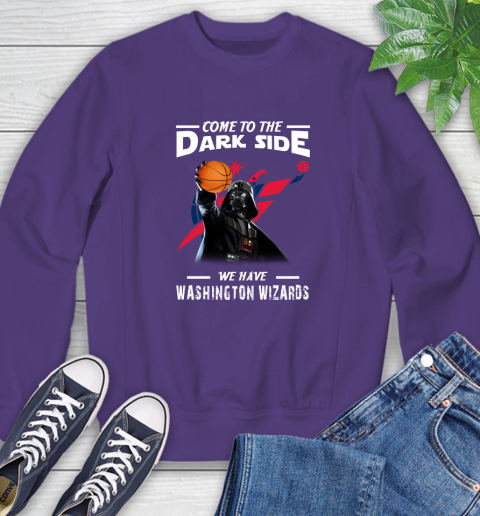 NBA Come To The Dark Side We Have Washington Wizards Star Wars Darth Vader Basketball Sweatshirt 4