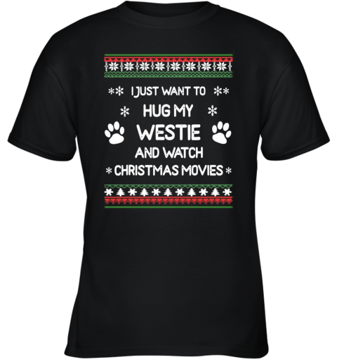 Westie Christmas Xmas Pajama Youth T-Shirt