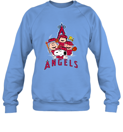 Peanuts Charlie Brown And Snoopy Playing Baseball Los Angeles Angels T-shirt,  hoodie, sweater, long sleeve and tank top