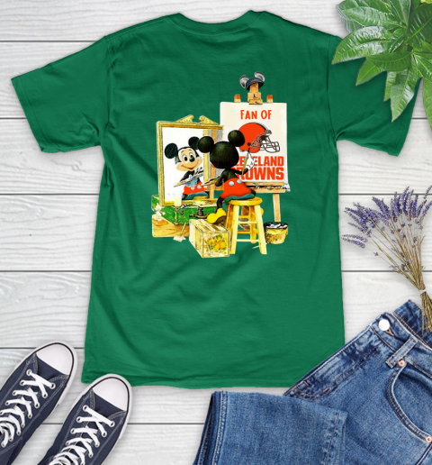 NFL Football Cleveland Browns Mickey Drawing Shirt 75