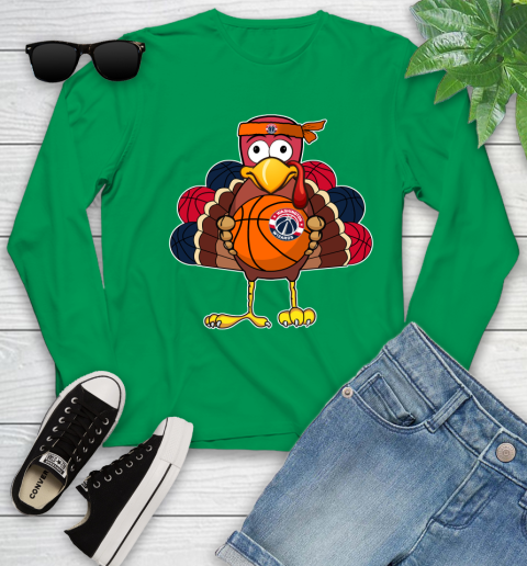 Washington Wizards Turkey thanksgiving day Youth Long Sleeve 6
