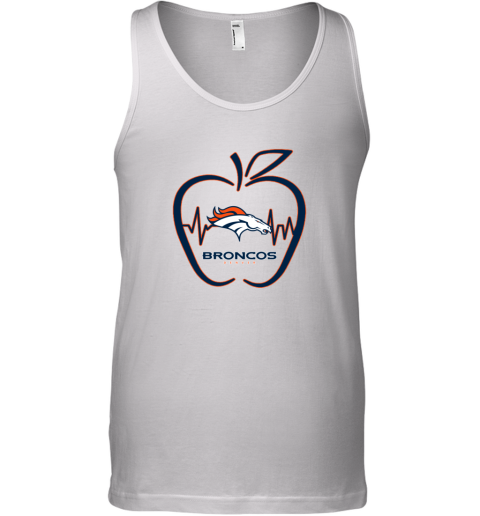 Apple Heartbeat Teacher Symbol Denver Broncos Youth Sweatshirt 