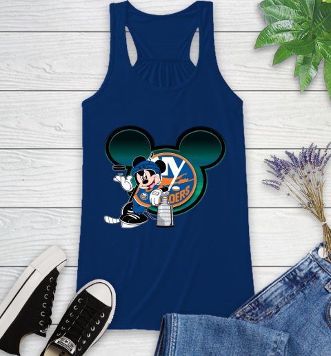 NHL New York Islanders Stanley Cup Mickey Mouse Disney Hockey T Shirt Racerback Tank 9