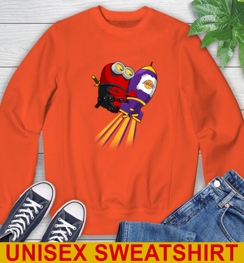 NBA Basketball Los Angeles Lakers Deadpool Minion Marvel Shirt Sweatshirt 4 NBA Basketball Los Angeles Lakers Deadpool Minion Marvel Shirt Sweatshirt - Image 4