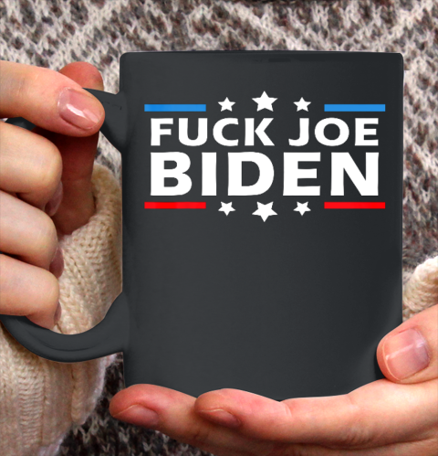 Mens Fuck Joe Biden Sucks Funny Election Anti Biden Debate Gift Ceramic Mug 11oz