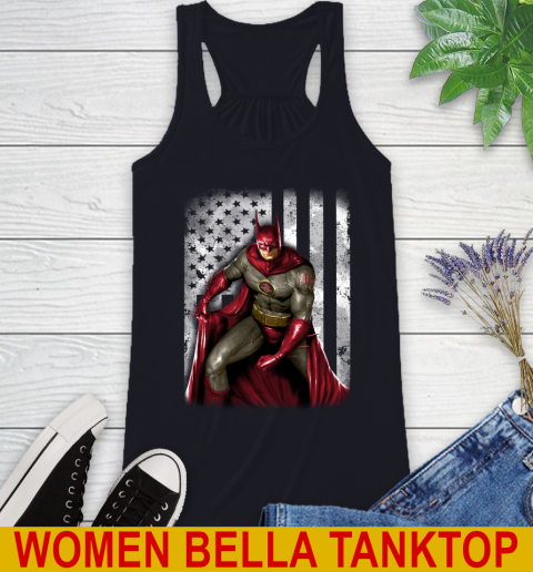 Houston Rockets NBA Basketball Batman DC American Flag Shirt Racerback Tank 8