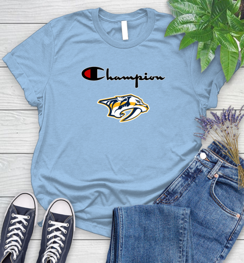 NHL Hockey Nashville Predators Champion Shirt Women's T-Shirt 6