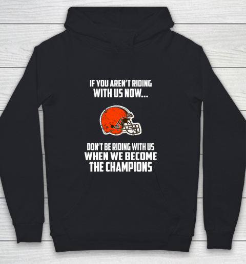NFL Cleveland Browns Football We Become The Champions Youth Hoodie