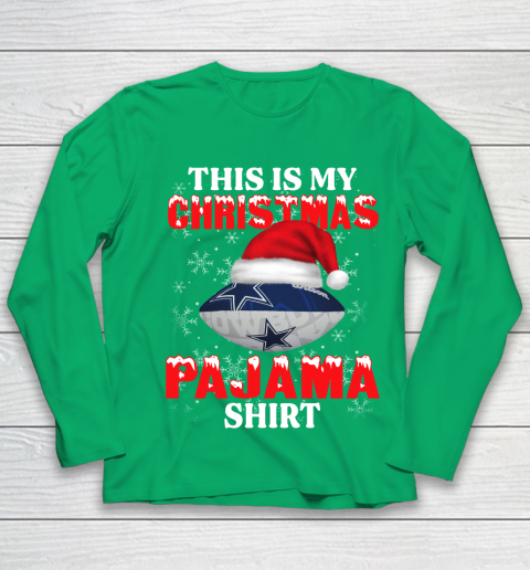 Dallas Cowboys This Is My Christmas Pajama Shirt NFL Youth Long Sleeve - Image 5