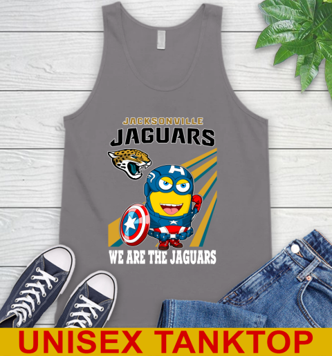 NFL Football Jacksonville Jaguars Captain America Marvel Avengers Minion Shirt Tank Top 6