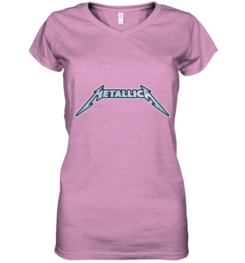 Vintage Metallica Band Rock Metal Women's V-Neck T-Shirt
