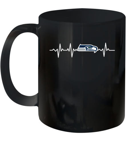 Seattle Seahawks NFL Football Heart Beat Shirt Ceramic Mug 11oz