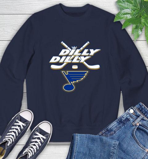 NHL St.Louis Blues Dilly Dilly Hockey Sports Sweatshirt 3