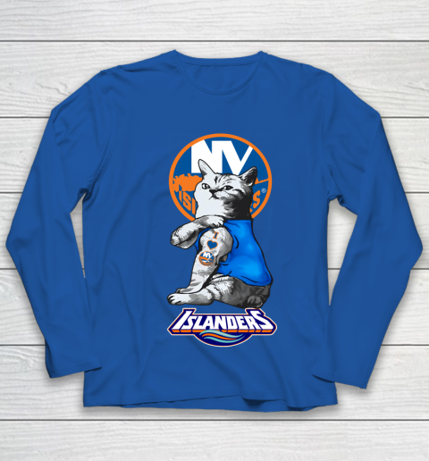 NHL My Cat Loves New York Islanders Hockey Youth Long Sleeve 7