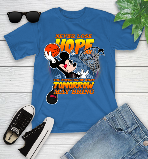 Toronto Raptors NBA Basketball Mickey Disney Never Lose Hope Youth T-Shirt 12