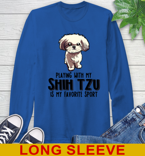 Playing with my shih tzu is my favorite sport 54