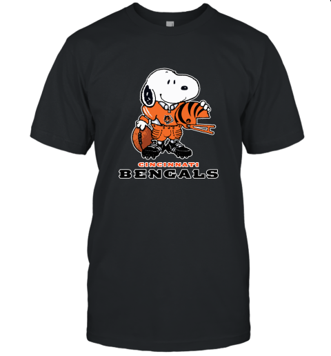 Snoopy A Strong And Proud Cincinnati Bengals Player NFL Unisex Jersey Tee