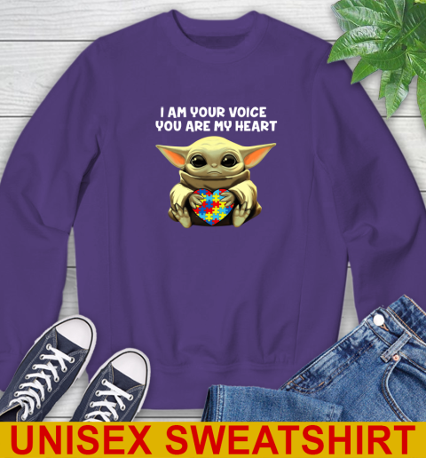 I Am Your Voice You Are My Heart Baby Yoda Autism Awareness Shirt 28