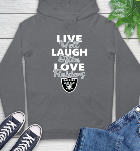 NFL Football Oakland Raiders Live Well Laugh Often Love Shirt Hoodie 7