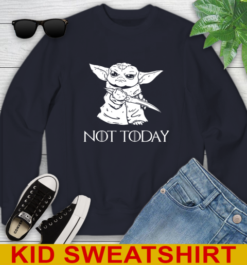 Not Today Game Of Thrones Star Wars Baby Yoda Shirt 110