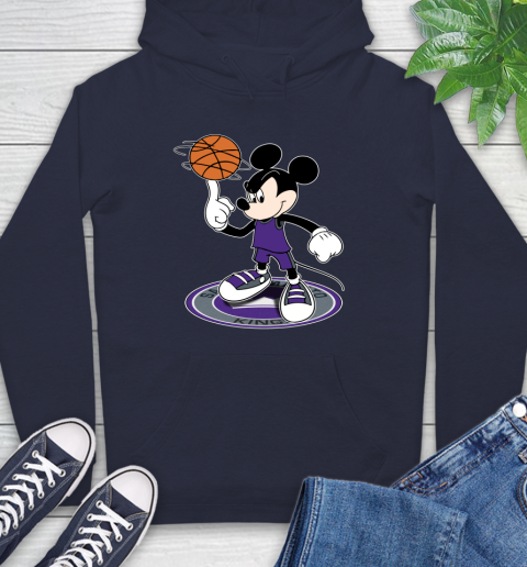 NBA Basketball Sacramento Kings Cheerful Mickey Disney Shirt Hoodie 4