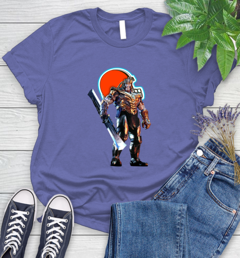 NFL Thanos Gauntlet Avengers Endgame Football Cleveland Browns Women's T-Shirt 11