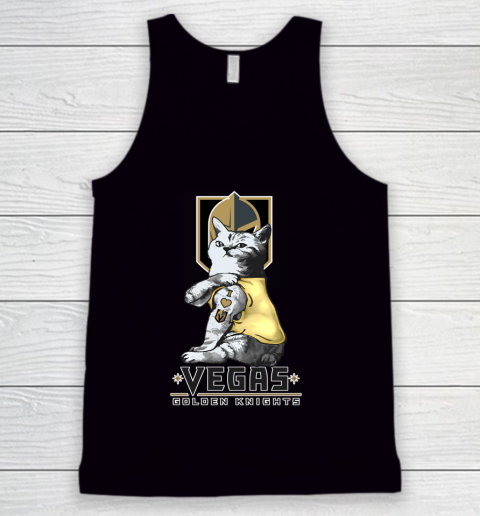 NHL My Cat Loves Vegas Golden Knights Hockey Tank Top