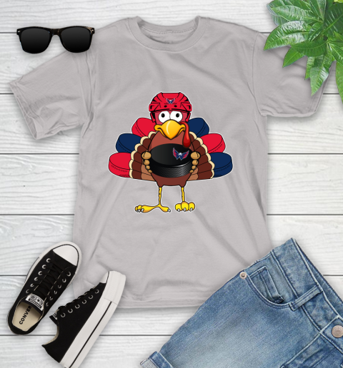 Washington Capitals Turkey Thanksgiving Day Youth T-Shirt 12