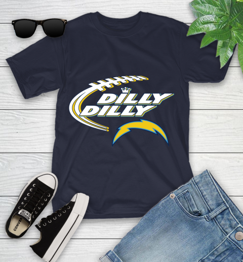 NFL Los Angeles Chargers Dilly Dilly Football Sports Youth T-Shirt 3