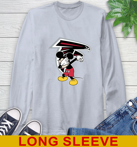 Atlanta Falcons NFL Football Dabbing Mickey Disney Sports Long Sleeve T-Shirt 6