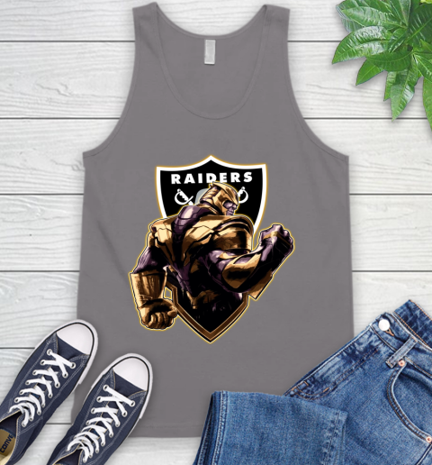 NFL Thanos Avengers Endgame Football Sports Oakland Raiders Tank Top 7