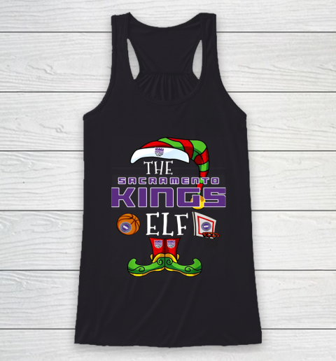 Sacramento Kings Christmas ELF Funny NBA Racerback Tank