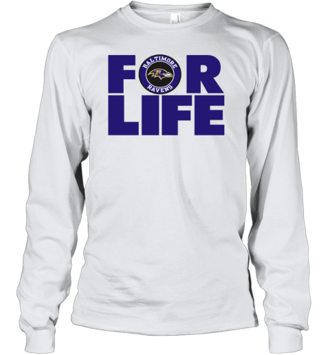 Baltimore Ravens For Life Youth Long Sleeve