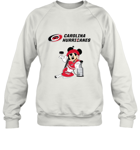 Mickey Carolina Hurricanes With The Stanley Cup Hockey NHL Sweatshirt