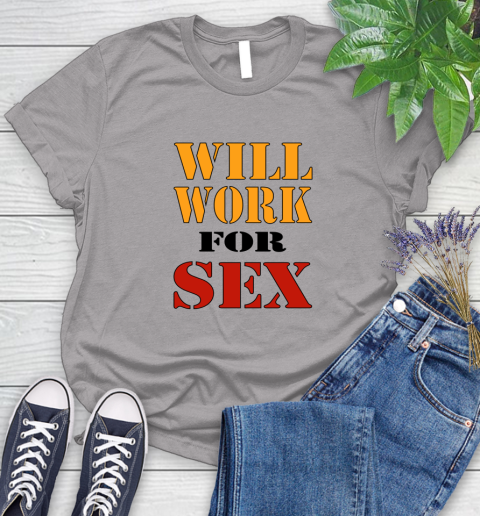 Miley Cyrus Will Work For Sex Women's T-Shirt 3