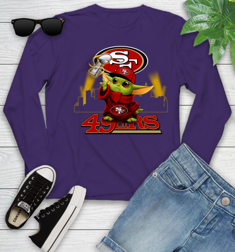 Super Bowl Baby Yoda Loves The San Francisco 49ers Star Wars NFL Shirts 116